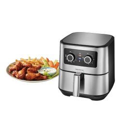 🔥 NEW Insignia - 5 Qt. Analog Air Fryer - Stainless Steel