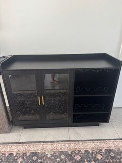 Wine bar cabinet $80