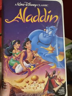 Aladdin Black Diamond Walt Disney classic VHS