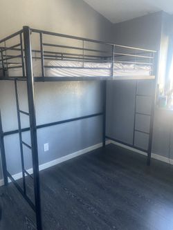 Black Twin Loft Bed