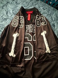 Black skeleton supreme jersey