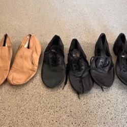 3 Pairs Of Dance Shoes Size 8 1/2 Women’s 