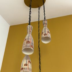 Unique Vintage Porcelain Chandelier Light