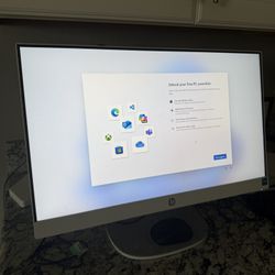 HP 23.8 inch All-in-One Desktop PC, FHD Display, Intel Core i3-N300, 8 GB RAM, 512 GB SSD, Intel UHD Graphics, Windows 11 Home, 24-cr0042 (2023)
