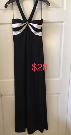 Formal Party Dress Black/ White Size Small 