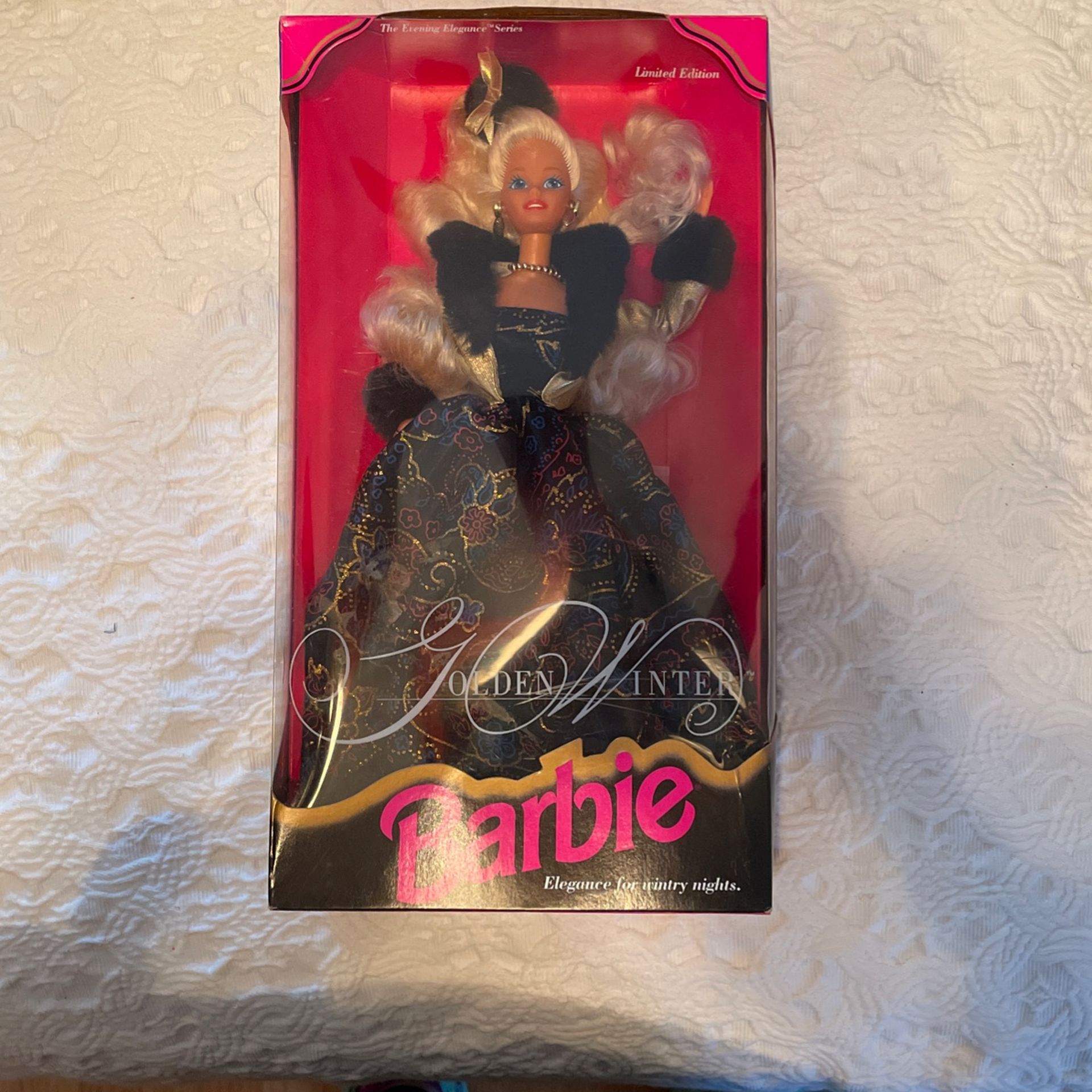 Golden winter Barbie 1993