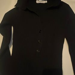 Black Long Sleeve Button Shirt
