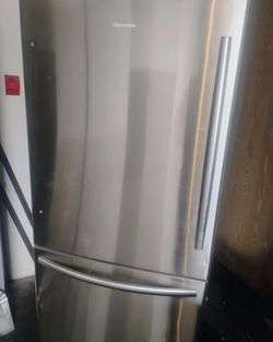 Hisense Bottom Freezer Refrigerator Stainless Steel