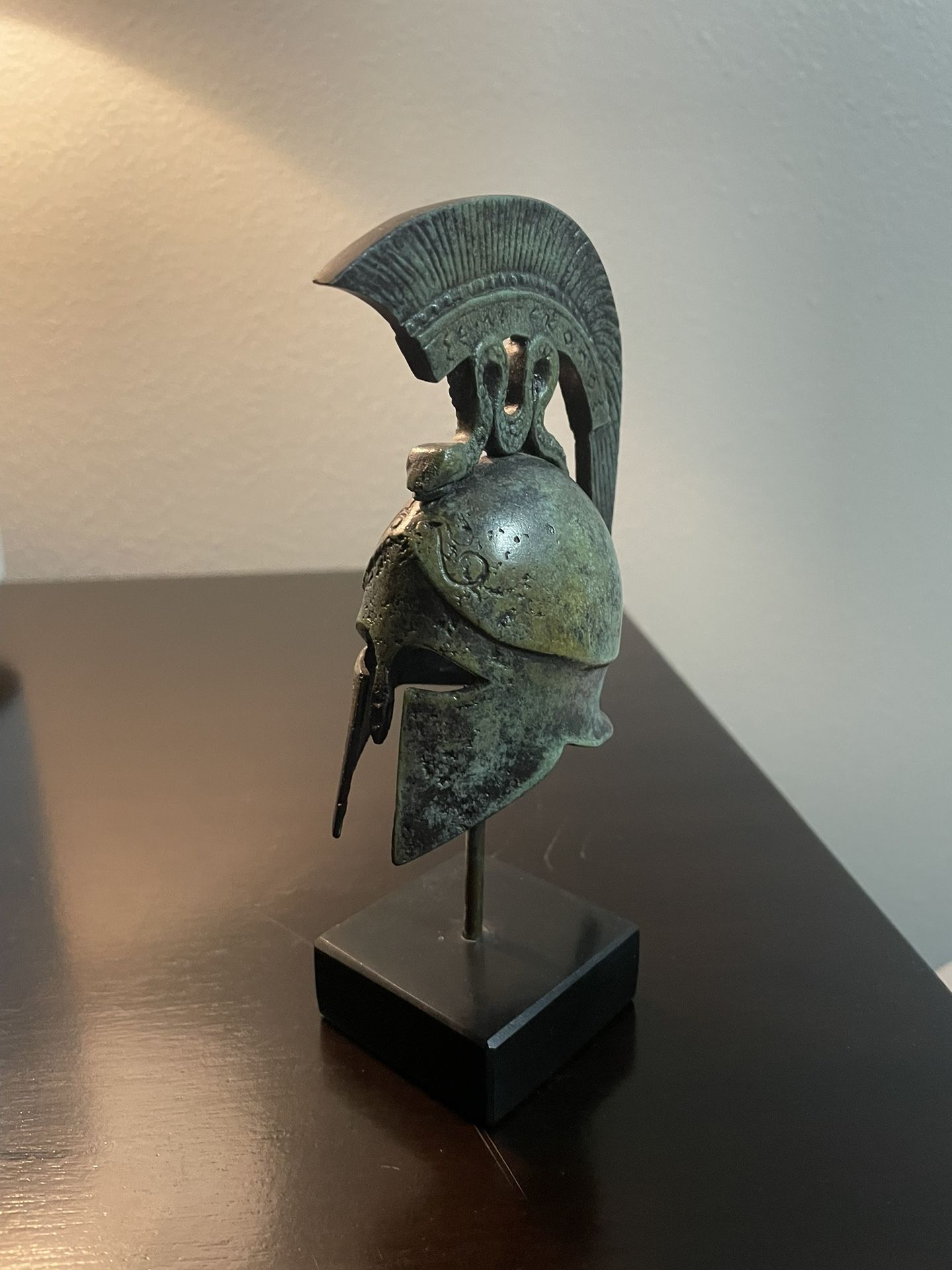 Ancient Greek Spartan Helmet – Handmade Bronze Miniature