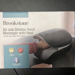 Brookstone Shiatsu Plus Air Hand Massager with Heat, B- SP-200HJ