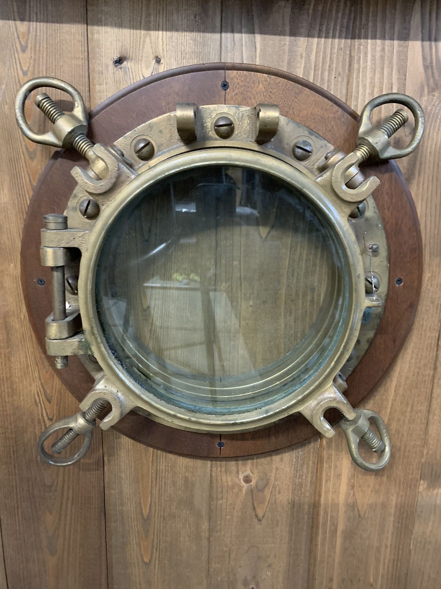 Vintage Porthole Heavy Brass