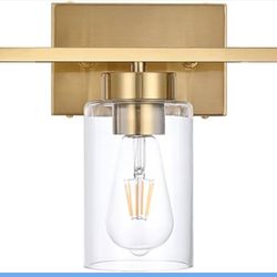 Bathroom Vanity Light, Modern Brushed Gold Wall Lights 