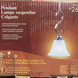 Portfolio 7"W Nickel Mini Pendant Light with Frosted Shade RP61360-965