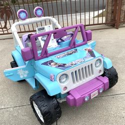 Frozen Jeep Wrangler 12volt Electric Kid Ride On Car Power