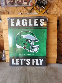 Philadelphia Eagles Metal Tin Sign 13"x16"