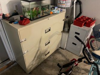 Large file cabinets both