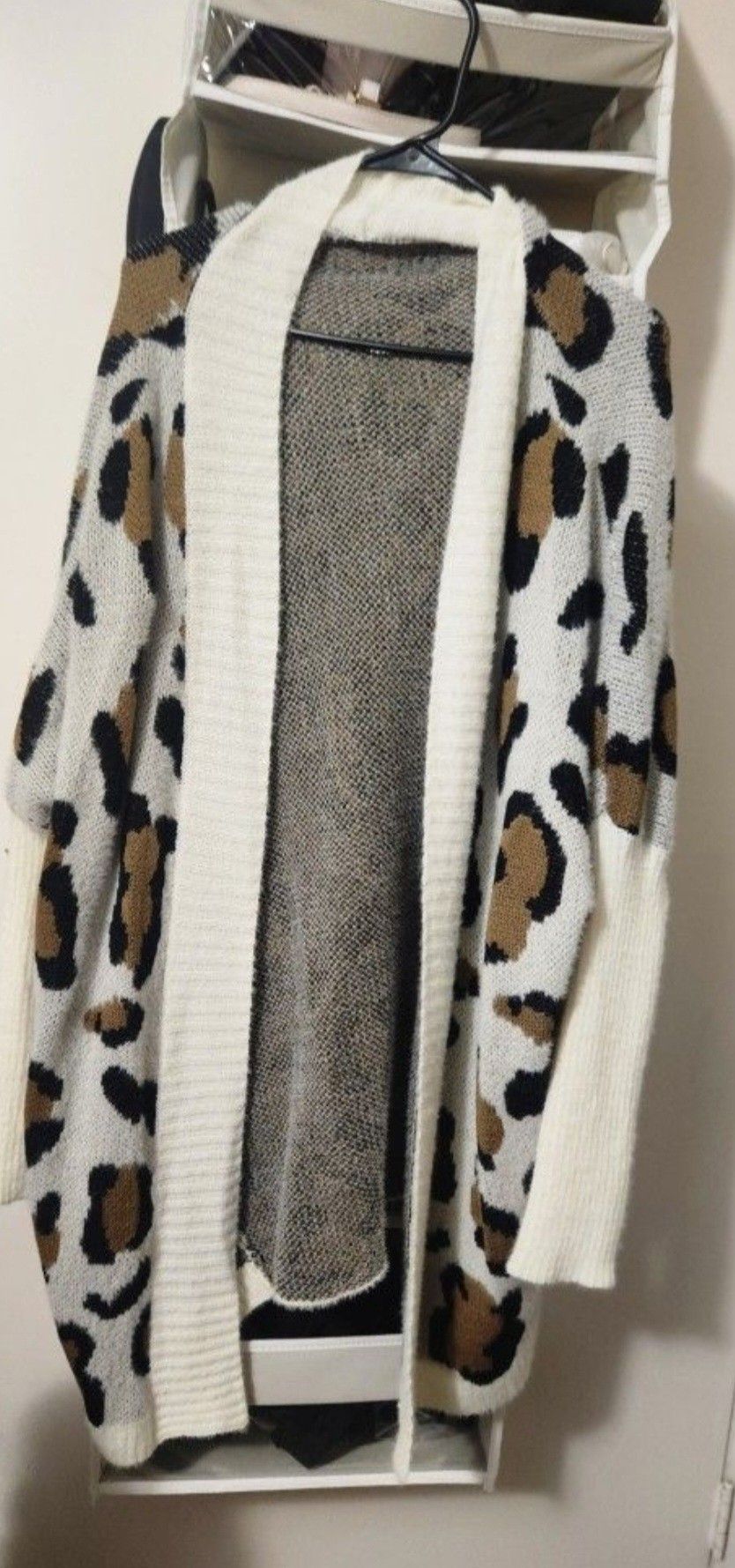 Cheetah Print Cardigan Size M New