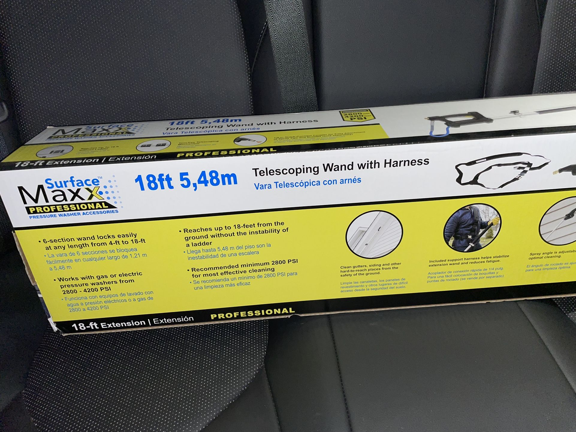 Telescopes Pressure Washer Wand With Harness