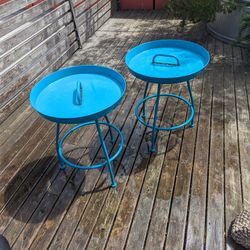 Blue Tray Tables 