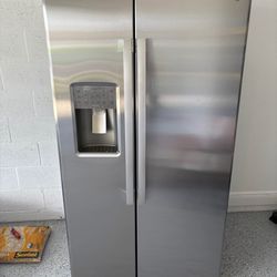 Stainless steel fridge