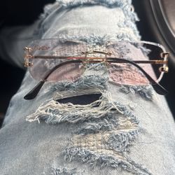 Cartier Glasses (Red Tint)