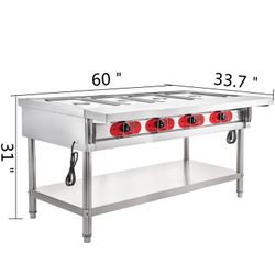 Brand New 4 Well 3000 Watt Steam Table