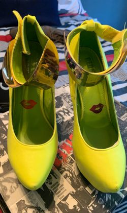 Neon high heels
