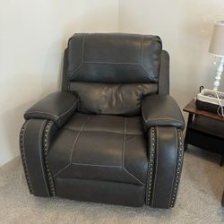 Brown Leather Recliner 