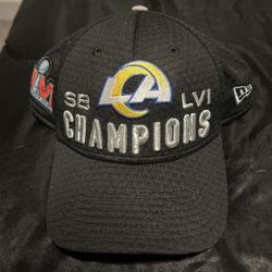 New Era LA Los Angeles Rams 9Forty Black Mesh Super Bowl NFL Adjustable Hat 