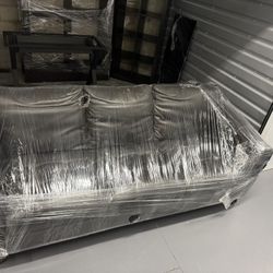 Chocolate Brown Leather Couch