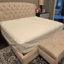 Standard King Bed With Bench
