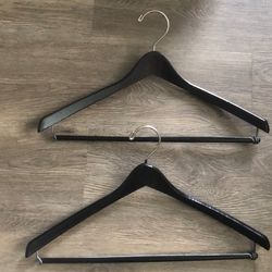 Hangers Black Hardwood for Suits