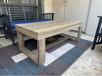 Gray Rectangle Coffee Table