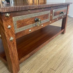Gorgeous World Market Moroccan Coffee Table- Solid Wood!