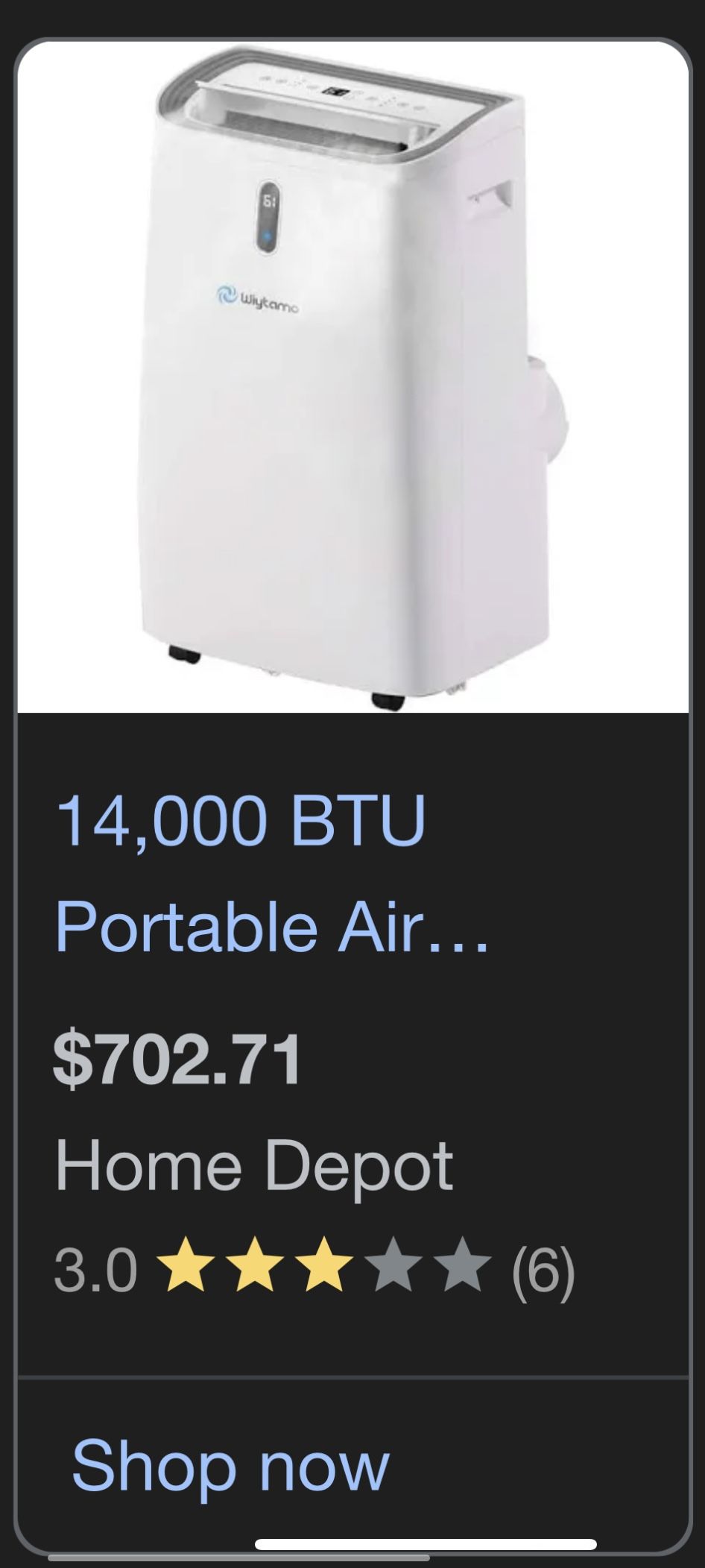 Wiytamo Portable Air Conditioner