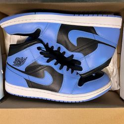 🔵 Air Jordan 1 Mid “University Blue/Black” 🔵