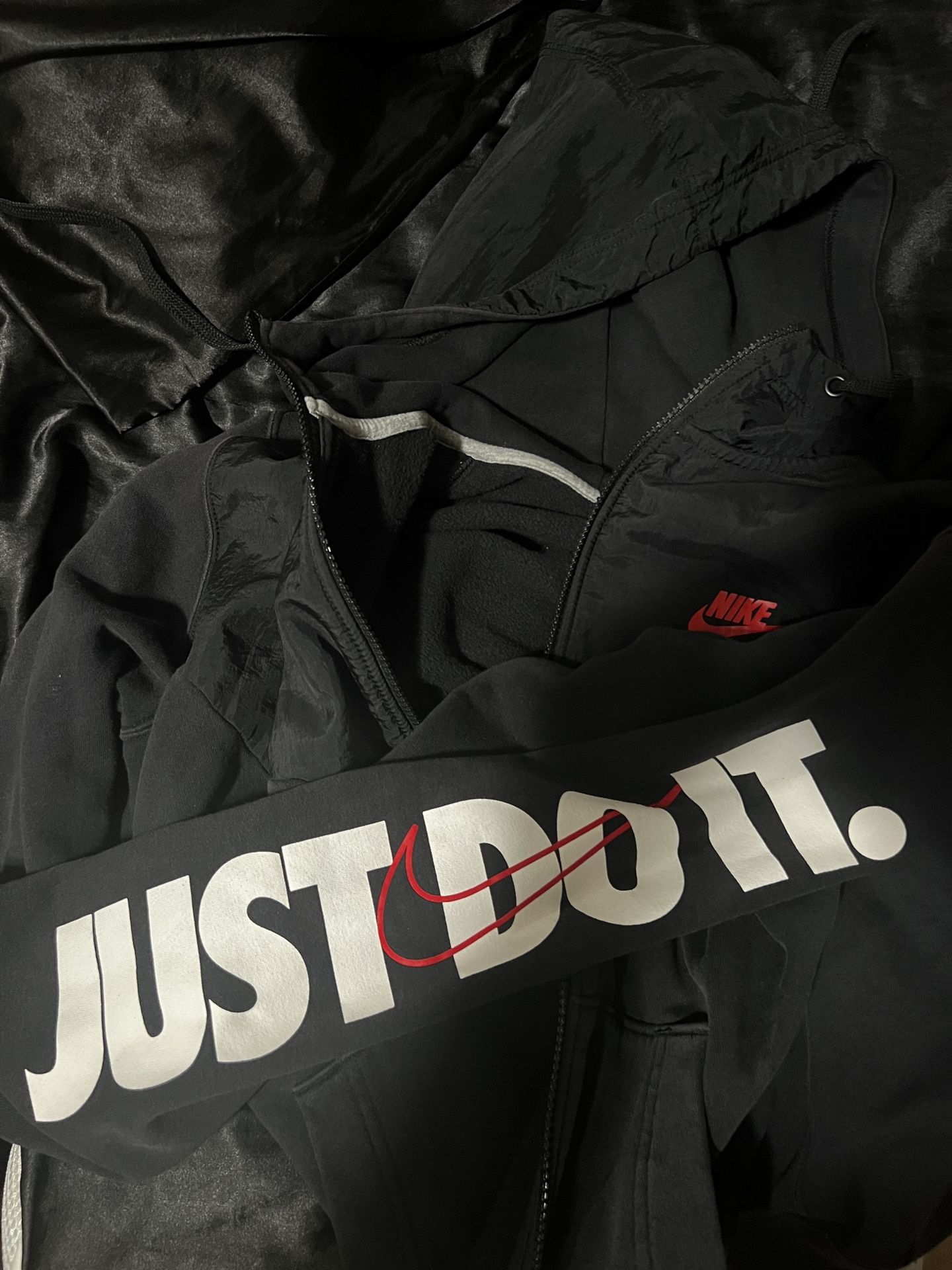 Nike Red and Black Windbreaker