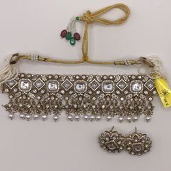 Mangatrai Choker Premium Quality Indian Jewelry Indian Pakistani Pearl Necklace 