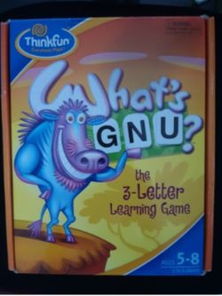 Thinkfun What's Gnu The 3 Letter Learning Game