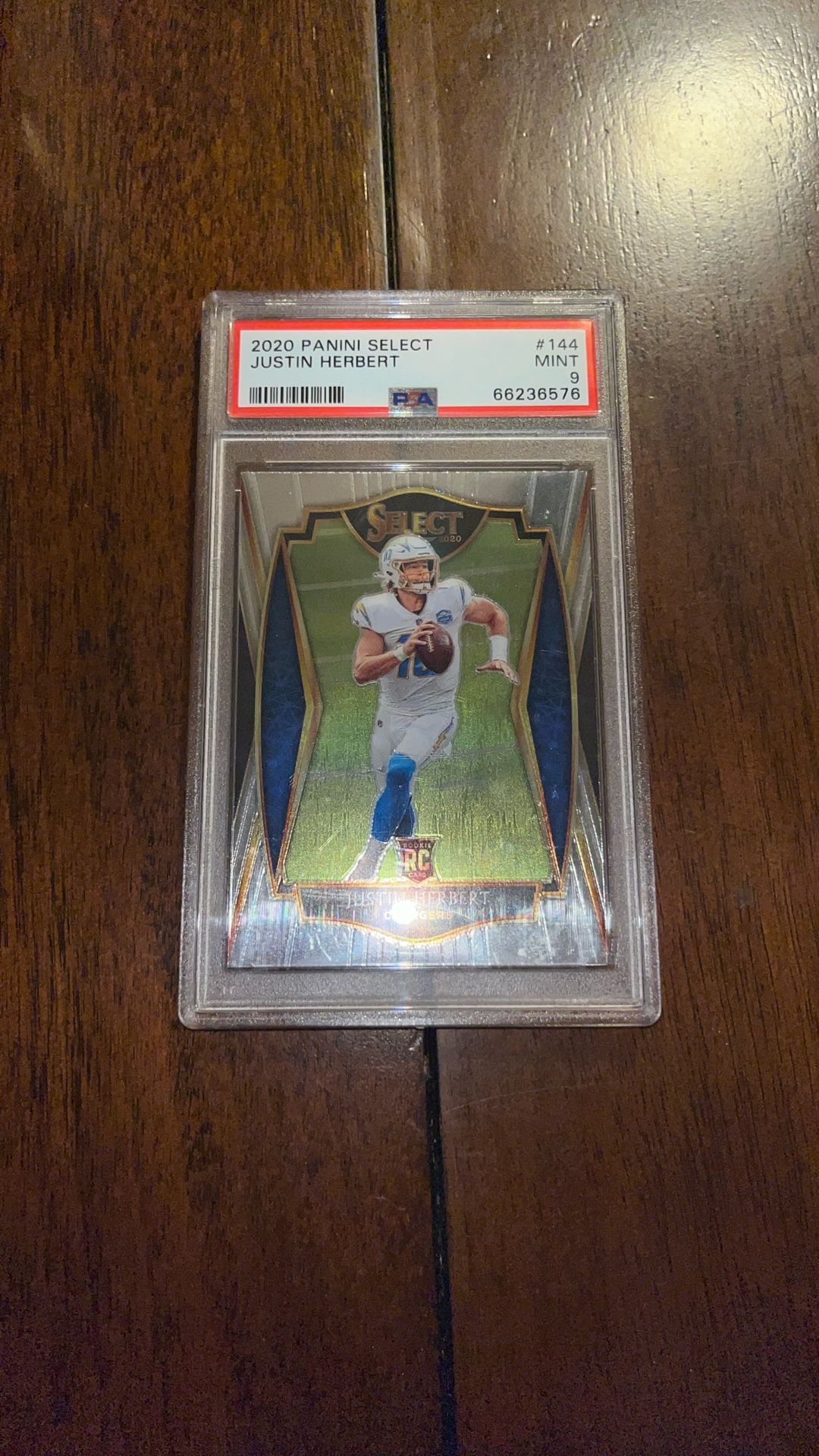 Justin Herbert 2020 Panini Select PSA 9