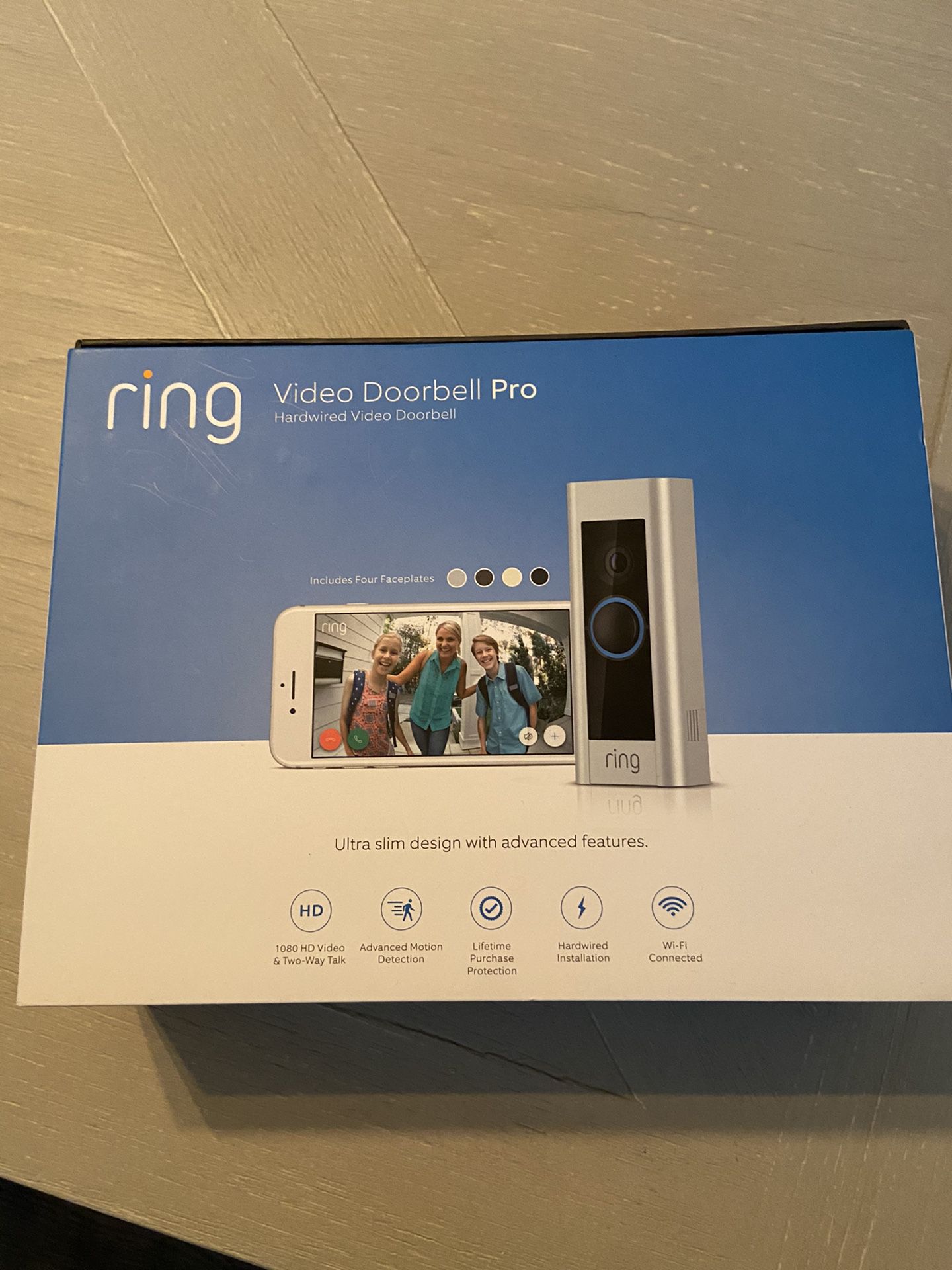 NEVER USED RING VIDEO DOORBELL PRO