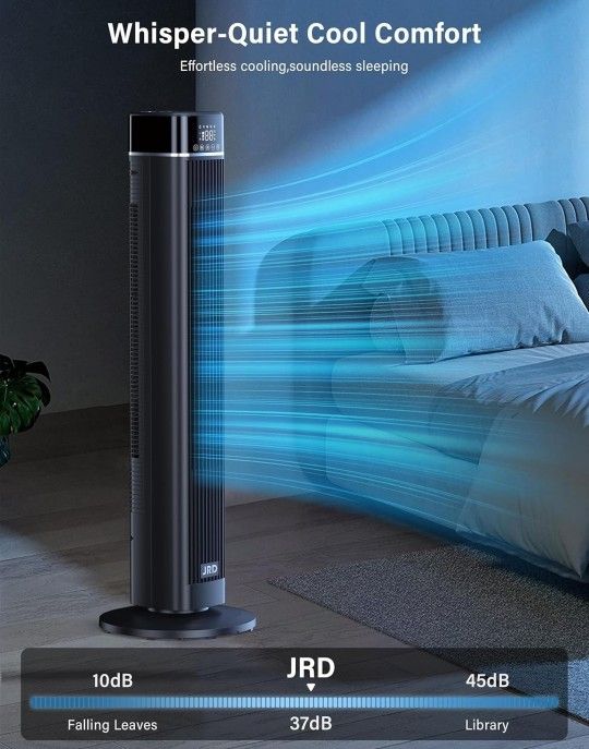 Tower Fan 90° Oscillating Fans with Remote 40'' Quiet Cooling Retails $99