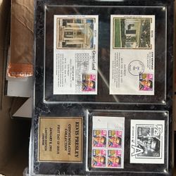 Elvis Presley framed stamp collection. 1993 FDI