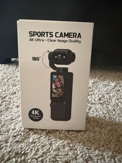 4K Sports Camera with 180° Rotation