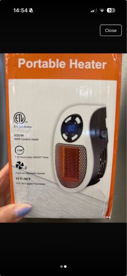 Portable Ceramic Space Heater 500W
