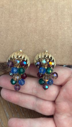 Antique Costume Earrings 