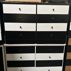 Amazing Eight Drawers Dresser Mixed Colors