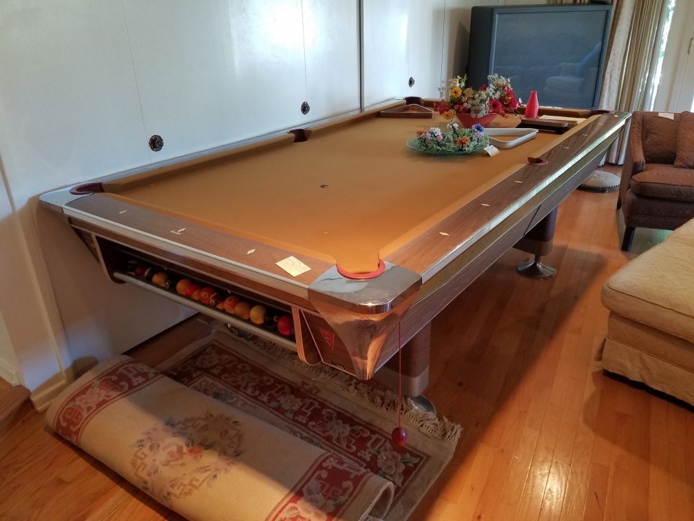 Vintage 1960s Fischer Empire VIII Billiard Pool Table Ball Return