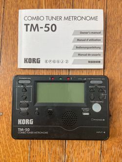 Korg Combo Tuner Metronome, Black, TM-50