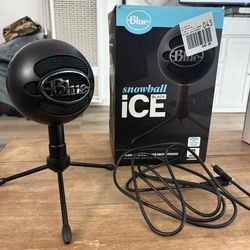 Snowball Black Ice Plug And Play Microphone 
